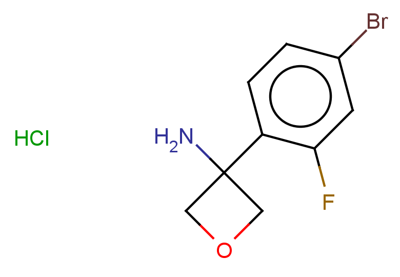 3-(4-bromo-2-fluorophenyl)oxetan-3-amine hydrochloride