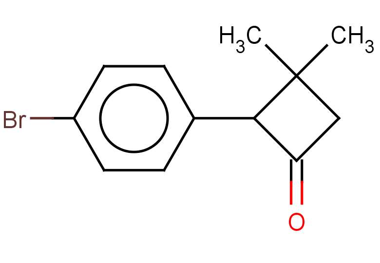 2-(4-bromophenyl)-3,3-dimethylcyclobutan-1-one