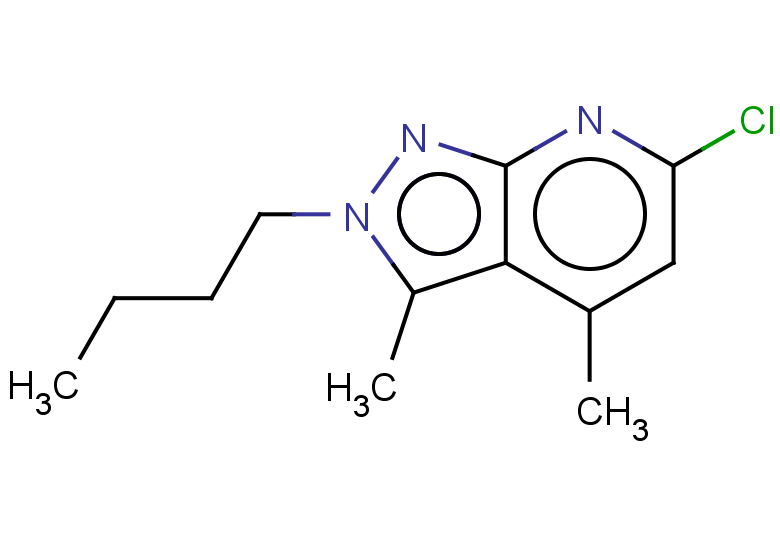 2-BUTYL-6-CHLORO-3,4-DIMETHYL-2H-PYRAZOLO[3,4-B]PYRIDINE