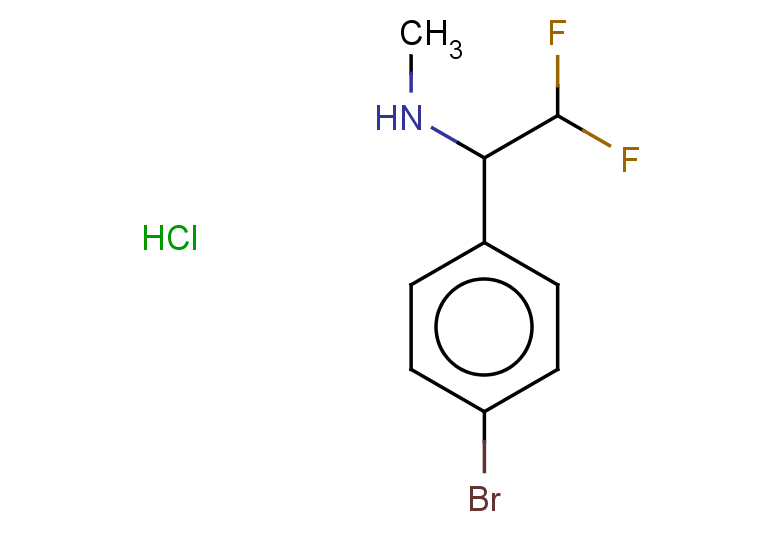 [1-(4-bromophenyl)-2,2-difluoroethyl](methyl)amine hydrochloride
