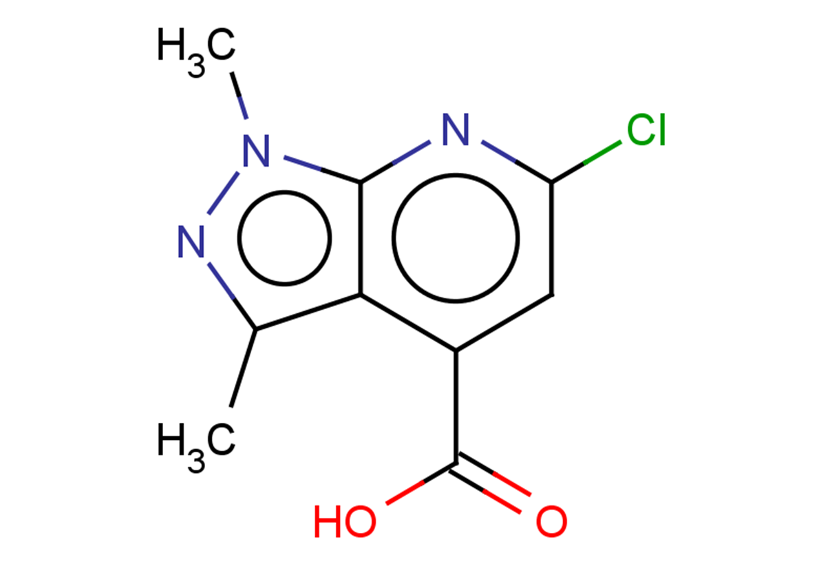 6-chloro-1,3-dimethyl-1H-pyrazolo[3,4-b]pyridine-4-carboxylic acid