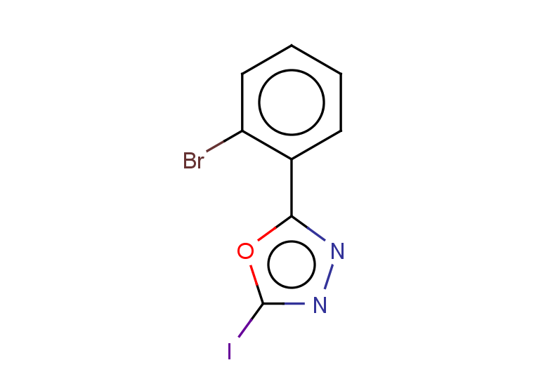 2-(2-bromophenyl)-5-iodo-1,3,4-oxadiazole