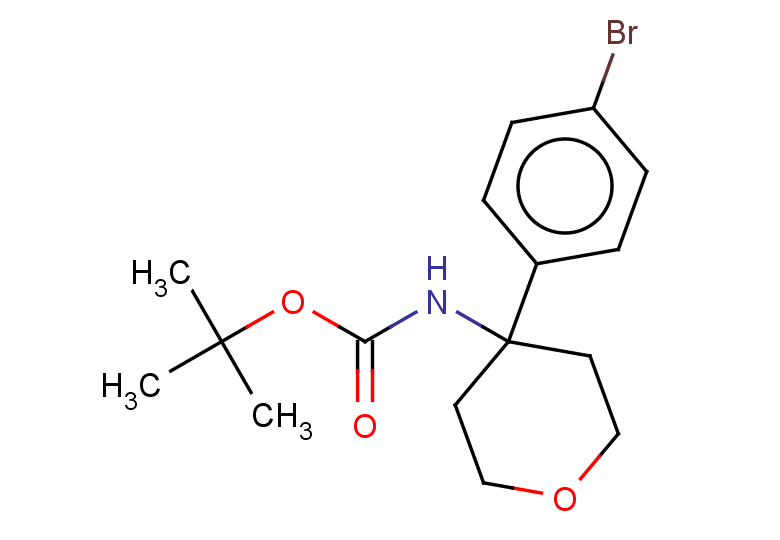 tert-butyl N-[4-(4-bromophenyl)oxan-4-yl]carbamate