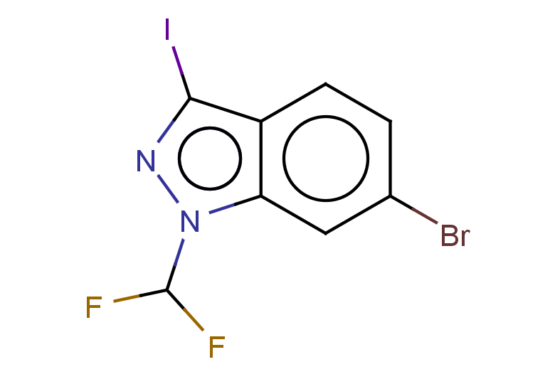 6-bromo-1-(difluoromethyl)-3-iodo-1H-indazole