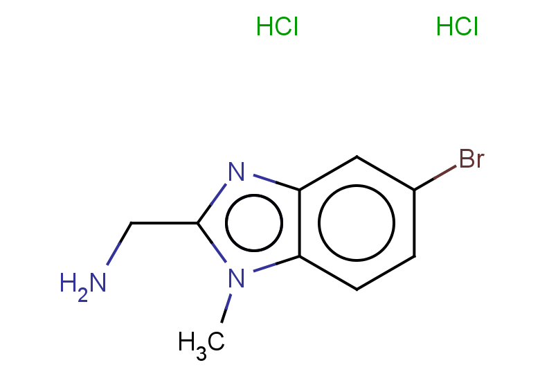 1-(5-bromo-1-methyl-1H-1,3-benzodiazol-2-yl)methanamine dihydrochloride