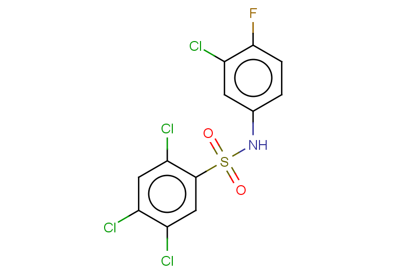 2,4,5-trichloro-N-(3-chloro-4-fluorophenyl)benzene-1-sulfonamide