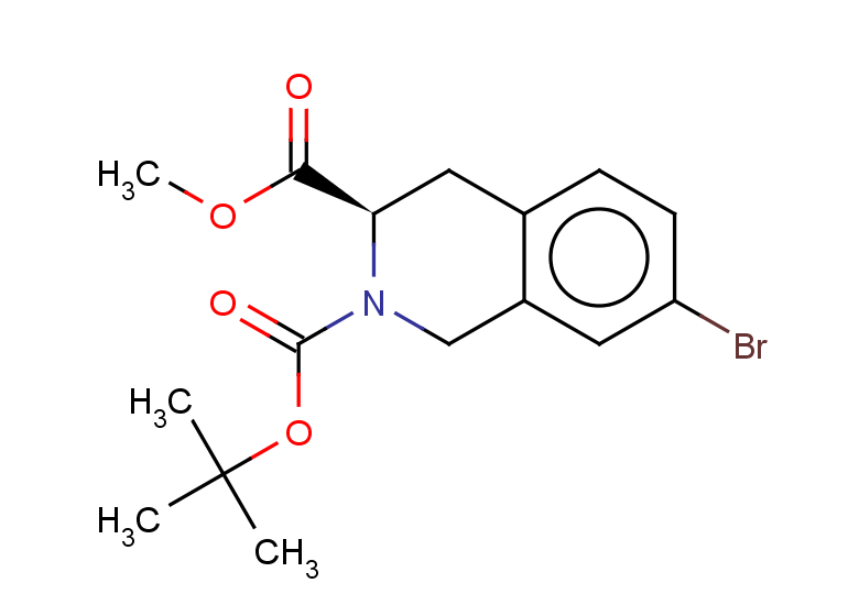 2-tert-butyl 3-methyl (3R)-7-bromo-1,2,3,4-tetrahydroisoquinoline-2,3-dicarboxylate