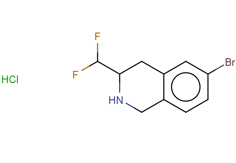 6-bromo-3-(difluoromethyl)-1,2,3,4-tetrahydroisoquinoline hydrochloride