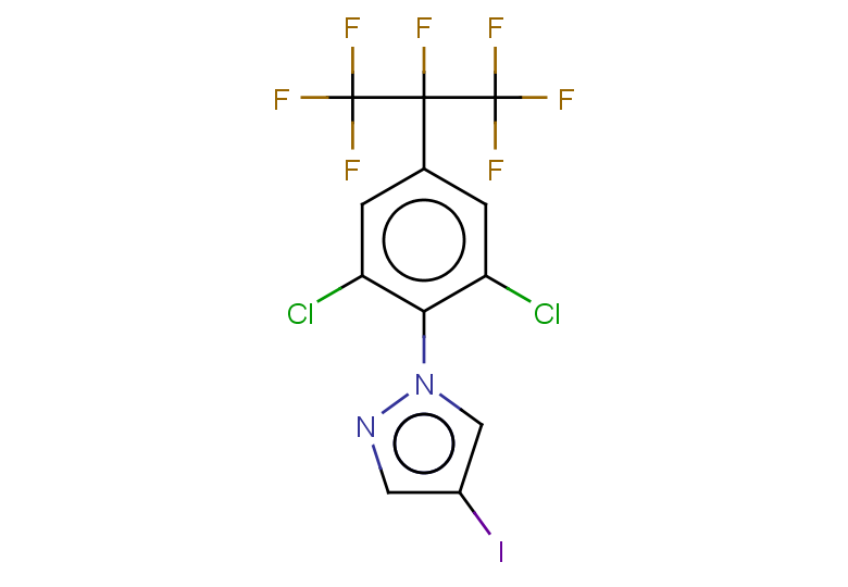 1-[2,6-dichloro-4-(1,1,1,2,3,3,3-heptafluoropropan-2-yl)phenyl]-4-iodo-1H-pyrazole