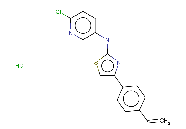 6-chloro-N-[4-(4-ethenylphenyl)-1,3-thiazol-2-yl]pyridin-3-amine hydrochloride