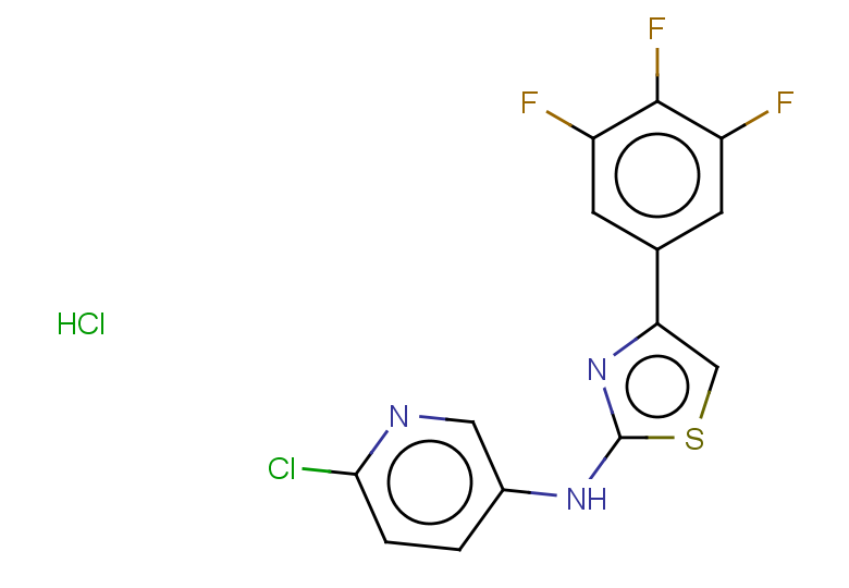6-chloro-N-[4-(3,4,5-trifluorophenyl)-1,3-thiazol-2-yl]pyridin-3-amine hydrochloride