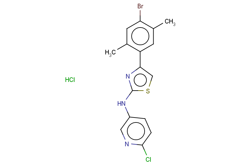 N-[4-(4-bromo-2,5-dimethylphenyl)-1,3-thiazol-2-yl]-6-chloropyridin-3-amine hydrochloride