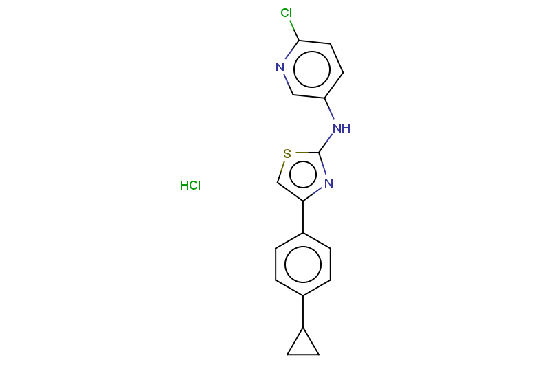 6-chloro-N-[4-(4-cyclopropylphenyl)-1,3-thiazol-2-yl]pyridin-3-amine hydrochloride