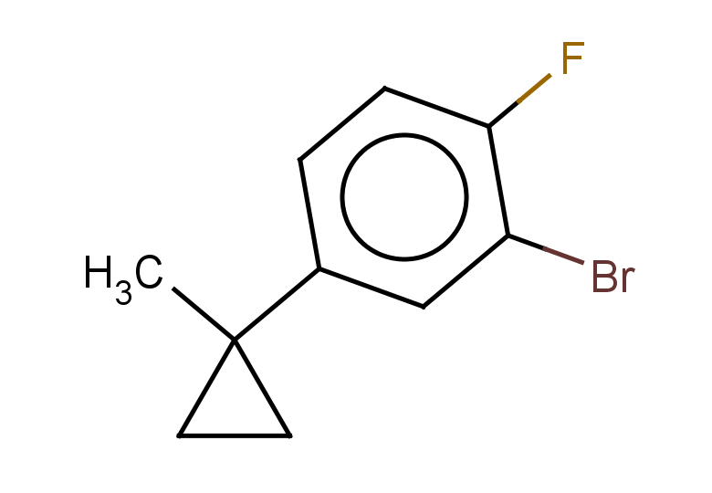 2-bromo-1-fluoro-4-(1-methylcyclopropyl)benzene