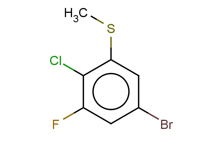 5-bromo-2-chloro-1-fluoro-3-(methylsulfanyl)benzene