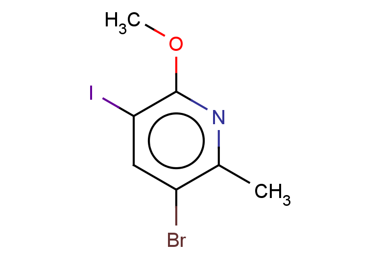 3-bromo-5-iodo-6-methoxy-2-methylpyridine