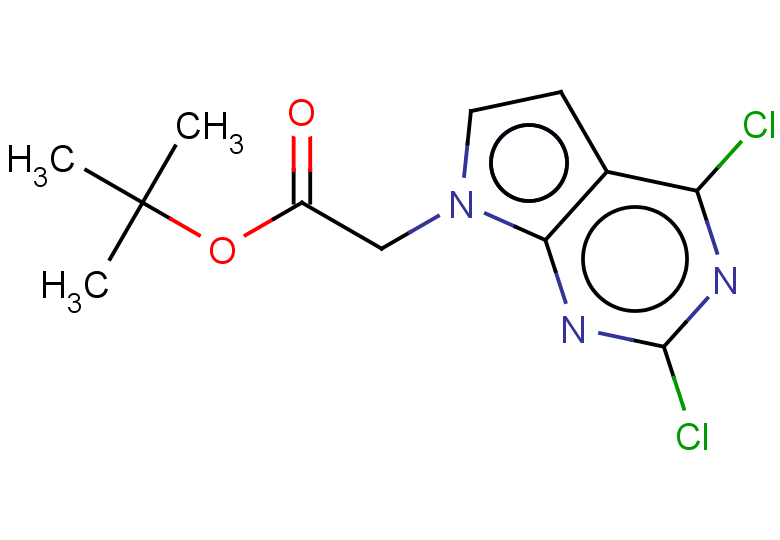 tert-butyl 2-{2,4-dichloro-7H-pyrrolo[2,3-d]pyrimidin-7-yl}acetate