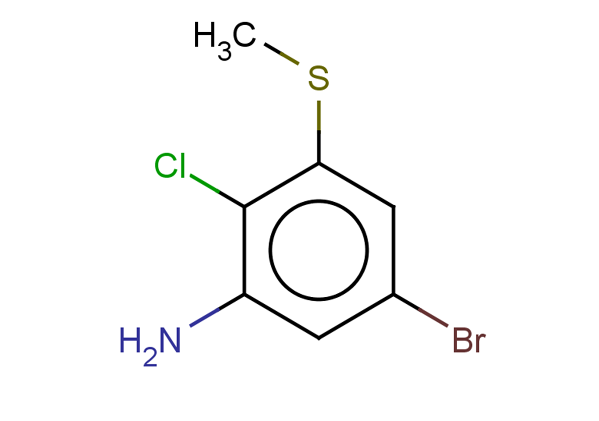 5-bromo-2-chloro-3-(methylsulfanyl)aniline