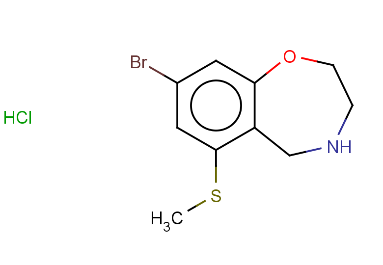 8-bromo-6-(methylsulfanyl)-2,3,4,5-tetrahydro-1,4-benzoxazepine hydrochloride