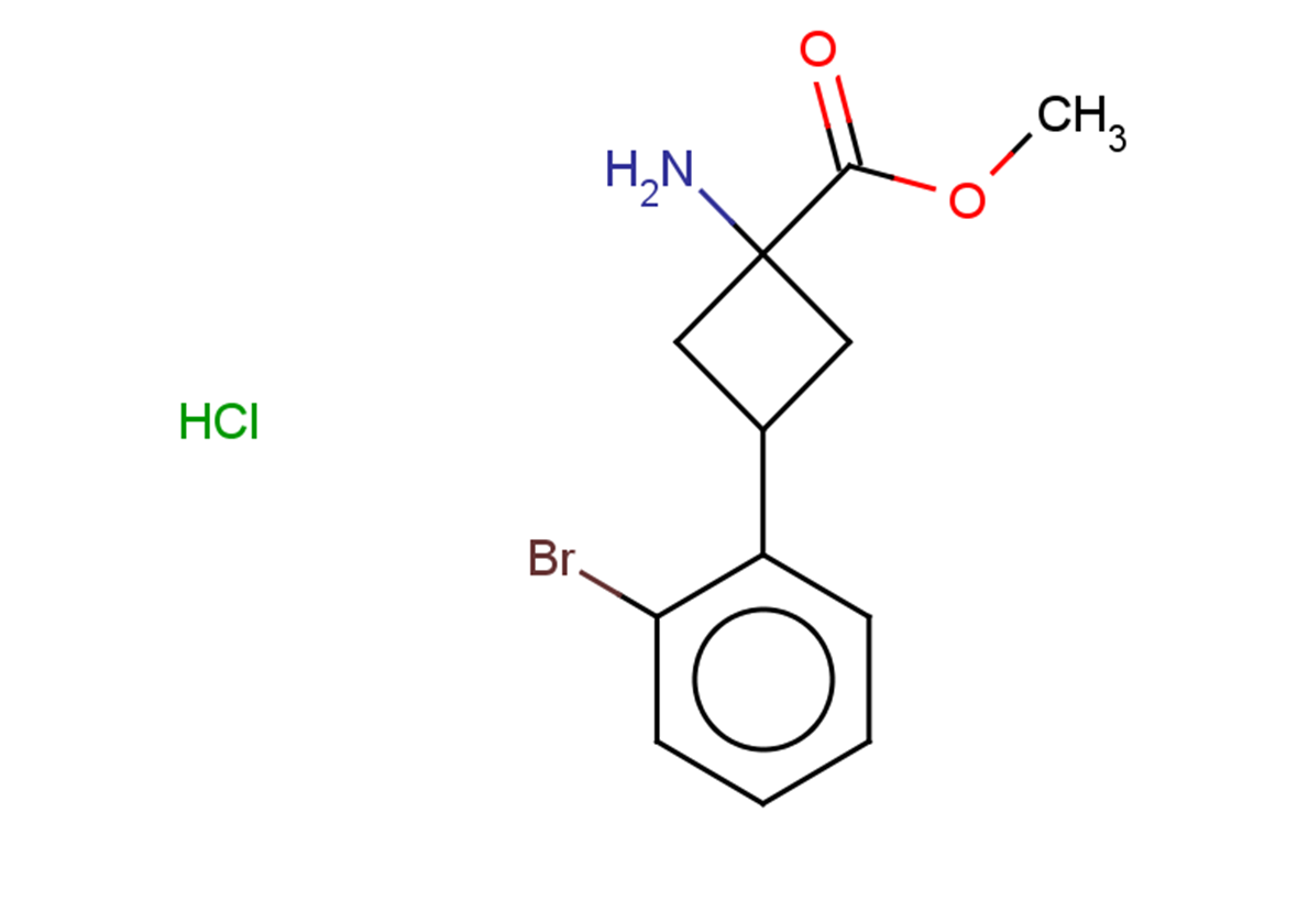 methyl 1-amino-3-(2-bromophenyl)cyclobutane-1-carboxylate hydrochloride, Mixture of diastereomers