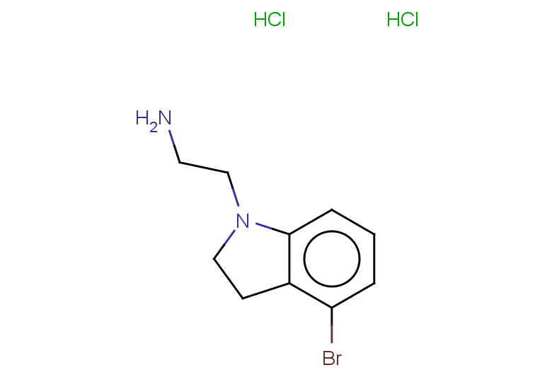 2-(4-bromo-2,3-dihydro-1H-indol-1-yl)ethan-1-amine dihydrochloride