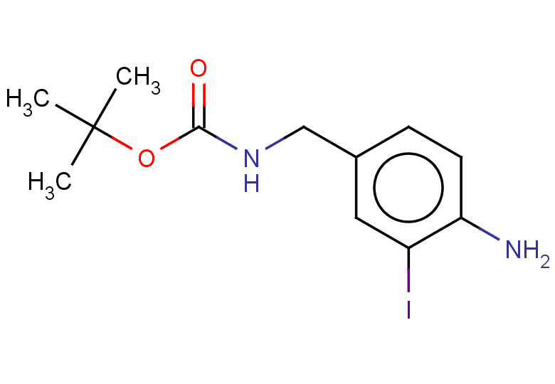 tert-butyl N-[(4-amino-3-iodophenyl)methyl]carbamate