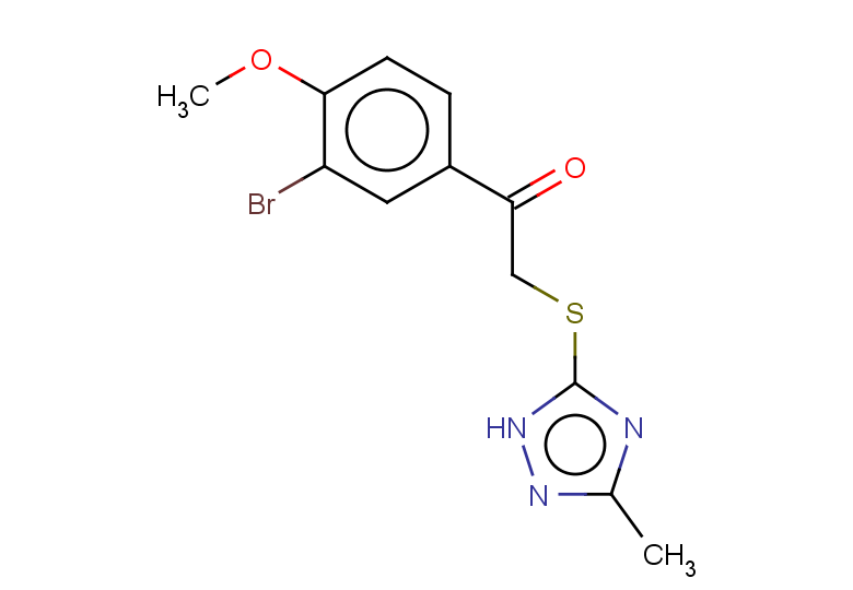 1-(3-bromo-4-methoxyphenyl)-2-[(3-methyl-1H-1,2,4-triazol-5-yl)sulfanyl]ethan-1-one