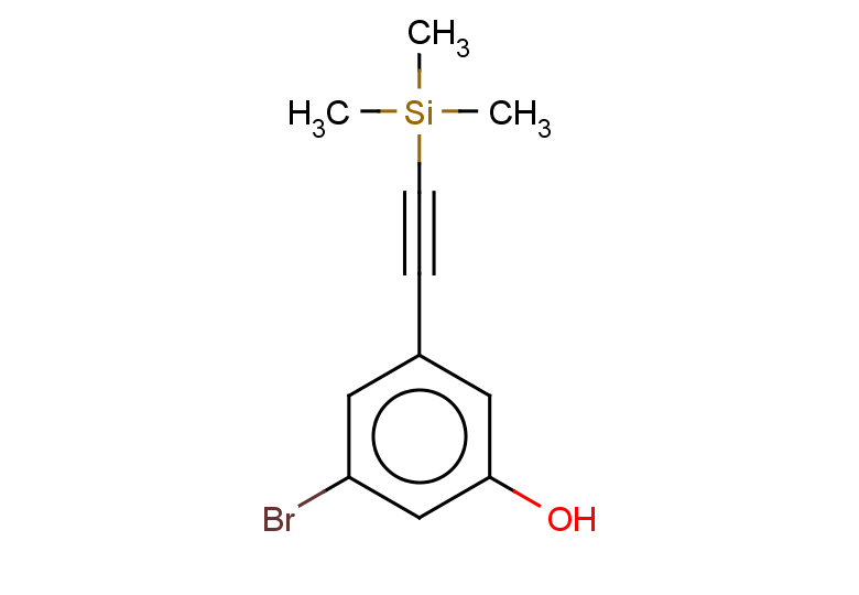 3-bromo-5-[2-(trimethylsilyl)ethynyl]phenol