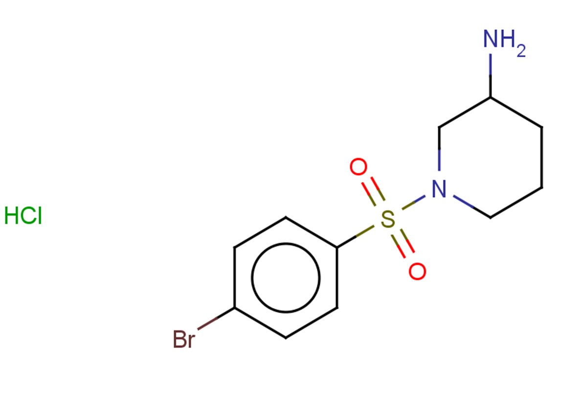 1-(4-bromobenzenesulfonyl)piperidin-3-amine hydrochloride