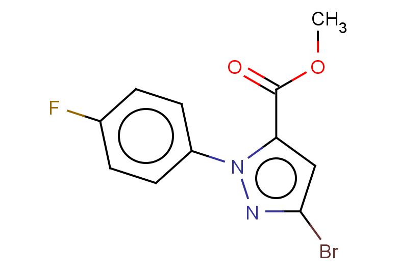 methyl 3-bromo-1-(4-fluorophenyl)-1H-pyrazole-5-carboxylate