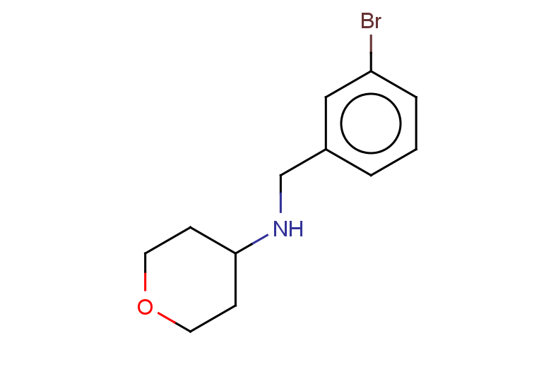 N-[(3-bromophenyl)methyl]oxan-4-amine