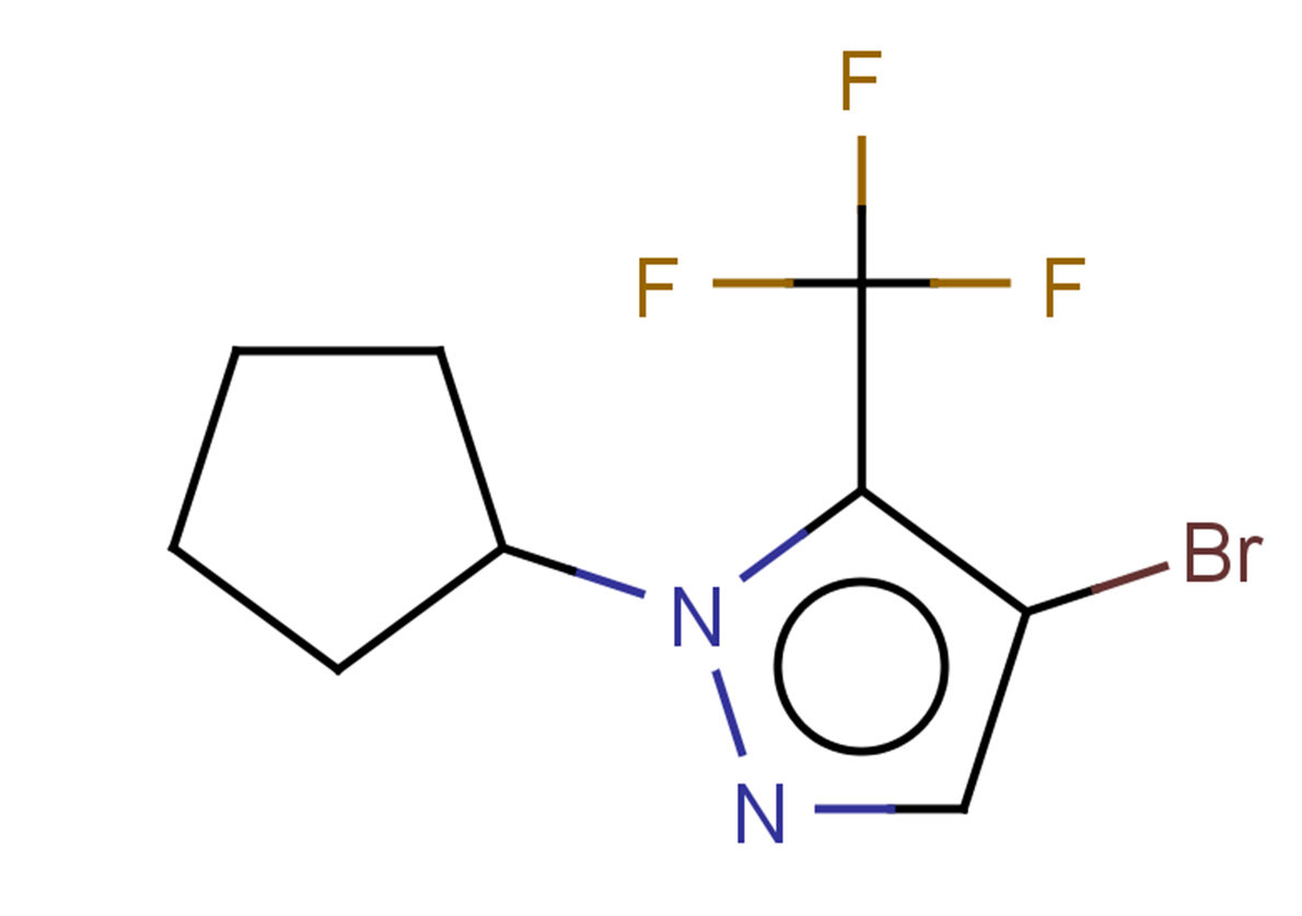 4-bromo-1-cyclopentyl-5-(trifluoromethyl)-1H-pyrazole