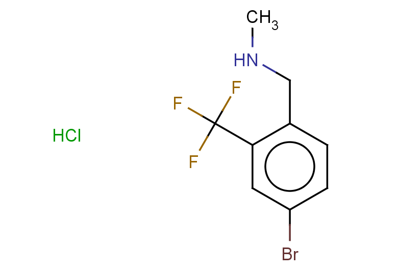 {[4-bromo-2-(trifluoromethyl)phenyl]methyl}(methyl)amine hydrochloride