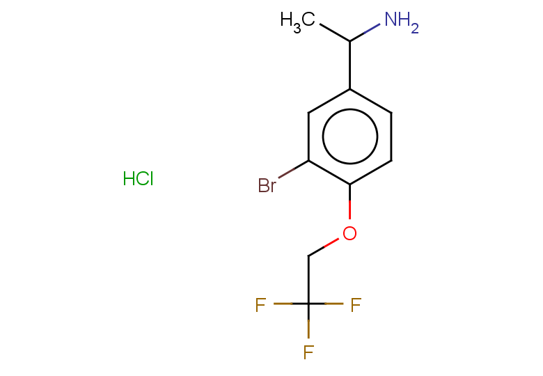 1-[3-bromo-4-(2,2,2-trifluoroethoxy)phenyl]ethan-1-amine hydrochloride