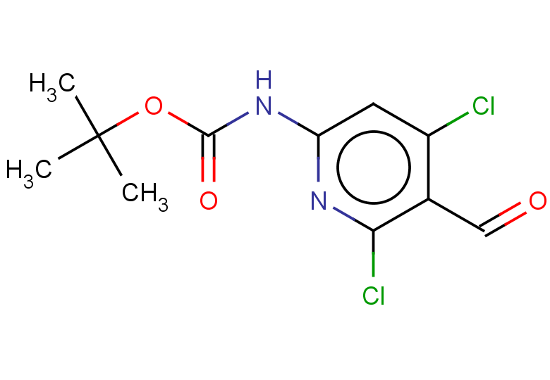 tert-butyl N-(4,6-dichloro-5-formylpyridin-2-yl)carbamate
