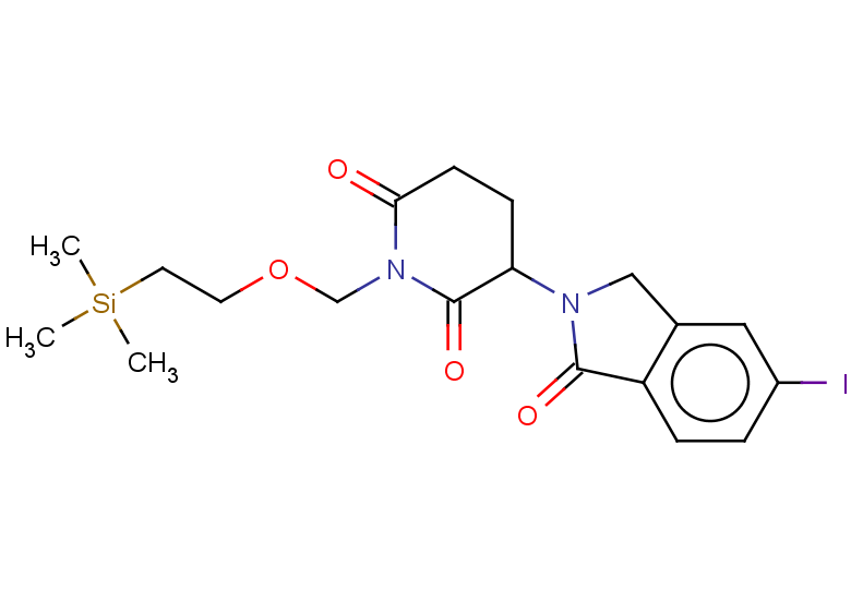 3-(5-iodo-1-oxo-2,3-dihydro-1H-isoindol-2-yl)-1-{[2-(trimethylsilyl)ethoxy]methyl}piperidine-2,6-dione