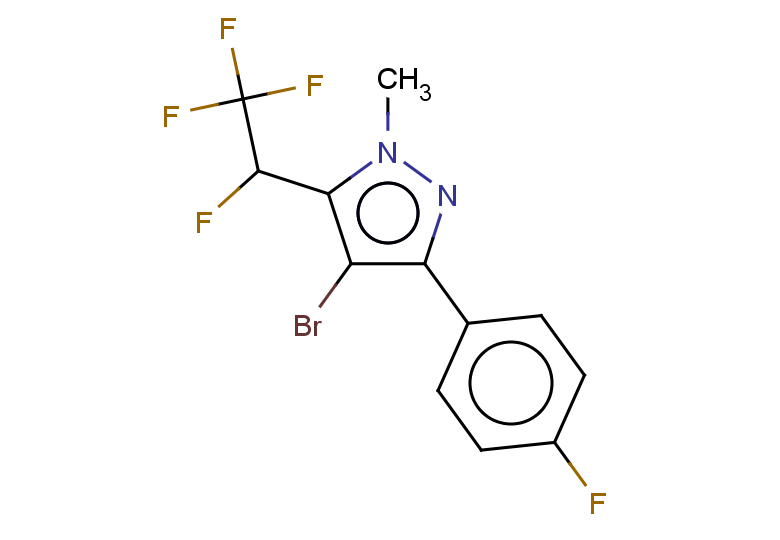 4-bromo-3-(4-fluorophenyl)-1-methyl-5-(1,2,2,2-tetrafluoroethyl)-1H-pyrazole