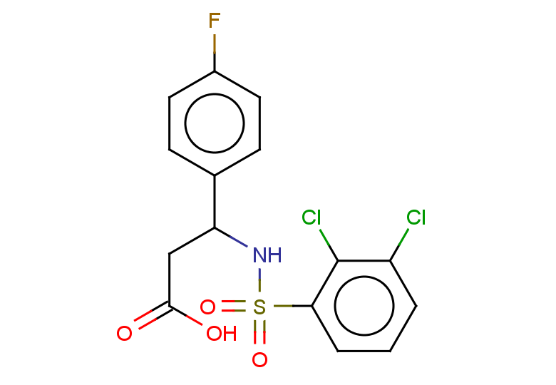 3-(2,3-dichlorobenzenesulfonamido)-3-(4-fluorophenyl)propanoic acid