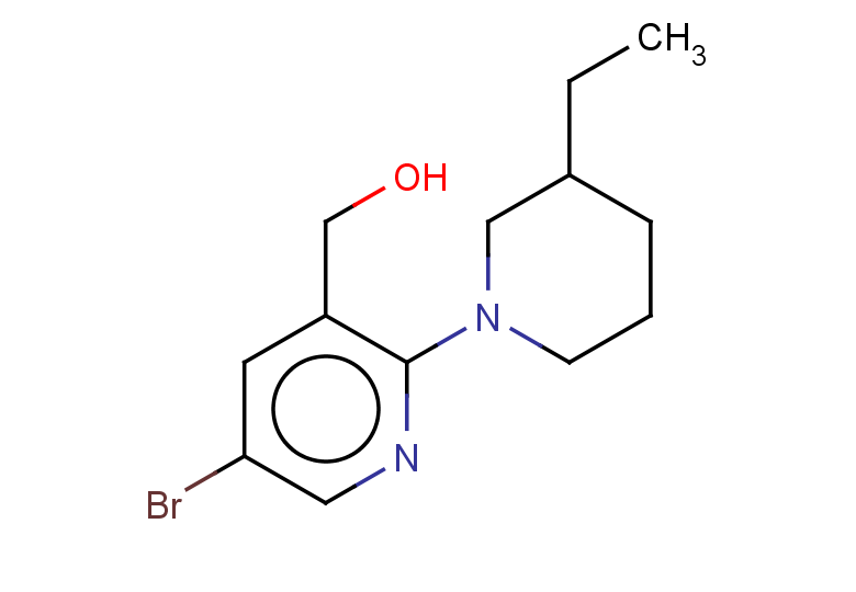 [5-bromo-2-(3-ethylpiperidin-1-yl)pyridin-3-yl]methanol