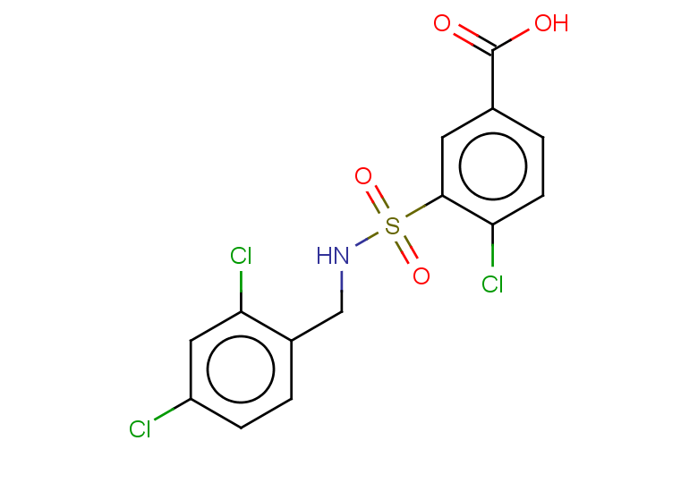 4-chloro-3-{[(2,4-dichlorophenyl)methyl]sulfamoyl}benzoic acid