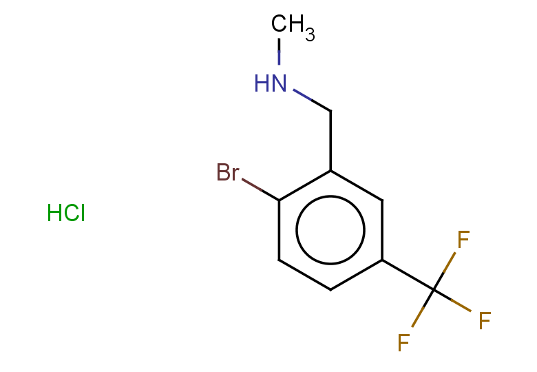 {[2-bromo-5-(trifluoromethyl)phenyl]methyl}(methyl)amine hydrochloride