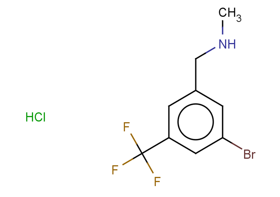 {[3-bromo-5-(trifluoromethyl)phenyl]methyl}(methyl)amine hydrochloride