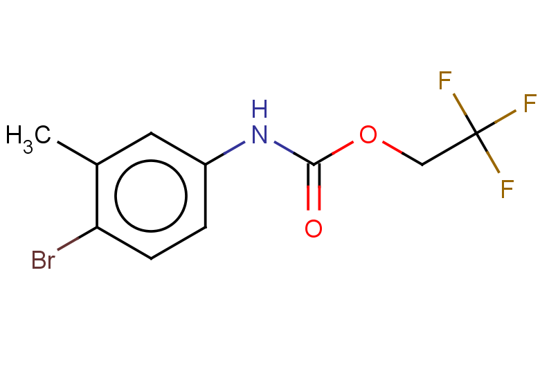 2,2,2-trifluoroethyl N-(4-bromo-3-methylphenyl)carbamate