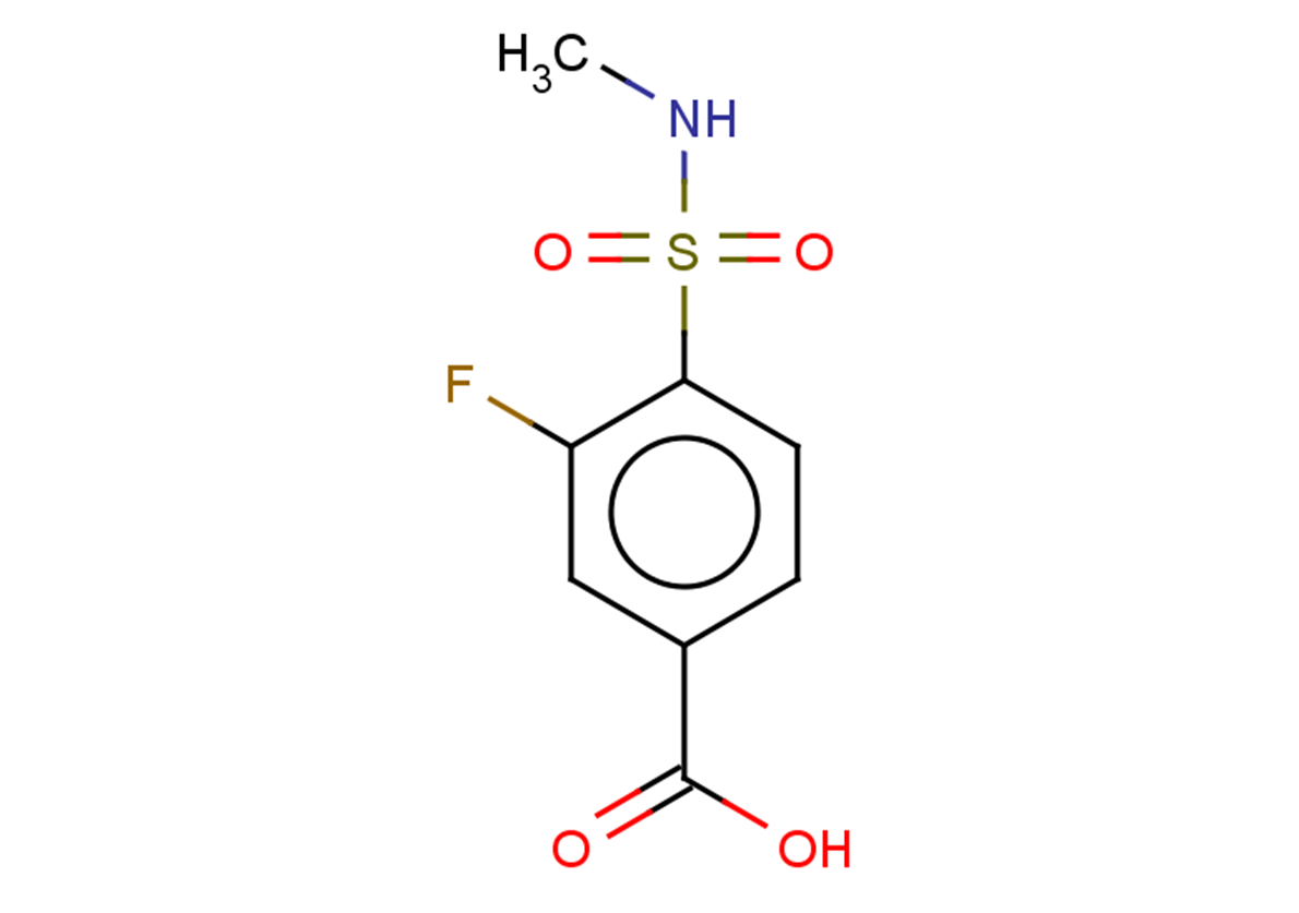 3-fluoro-4-(methylsulfamoyl)benzoic acid