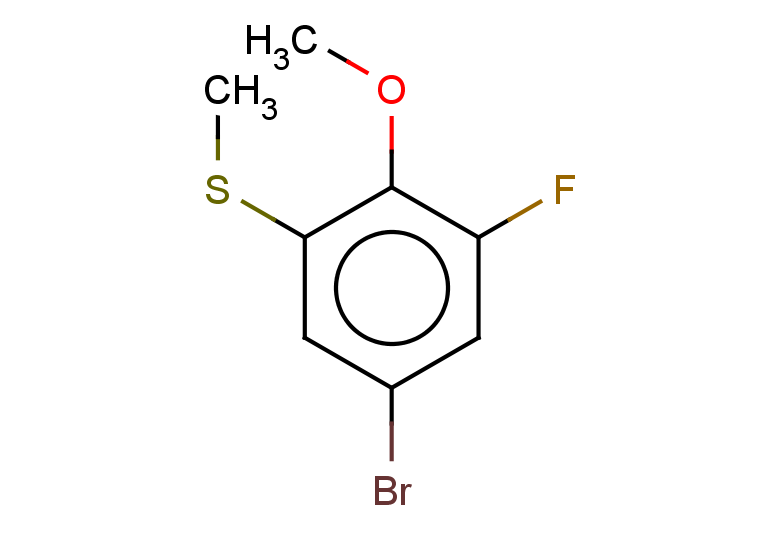 5-bromo-1-fluoro-2-methoxy-3-(methylsulfanyl)benzene