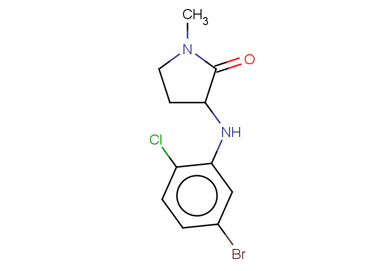 3-[(5-BROMO-2-CHLOROPHENYL)AMINO]-1-METHYLPYRROLIDIN-2-ONE