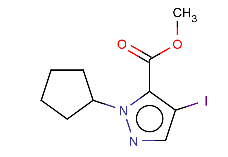 methyl 1-cyclopentyl-4-iodo-1H-pyrazole-5-carboxylate