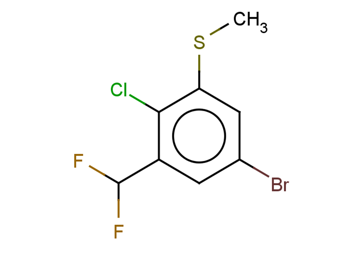5-bromo-2-chloro-1-(difluoromethyl)-3-(methylsulfanyl)benzene