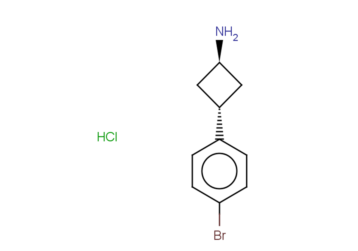 rac-(1r,3r)-3-(4-bromophenyl)cyclobutan-1-amine hydrochloride, trans