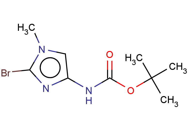 tert-butyl N-(2-bromo-1-methyl-1H-imidazol-4-yl)carbamate